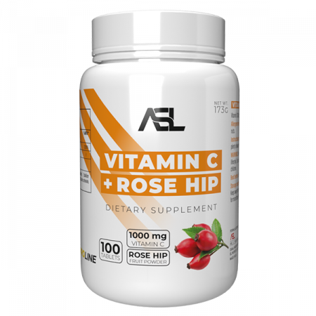 All Sports Labs - Vitamin C+Rose hip 100tabs