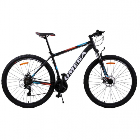 BICICLETE - Bicicleta mountainbike Omega Thomas 27.5" 2022 negru/portocaliu/alb