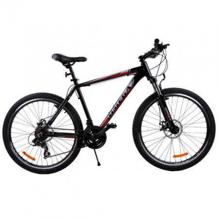 BICICLETE MOUNTAIN BIKE - Bicicleta MTB Omega Brave 27.5" negru-rosu-gri