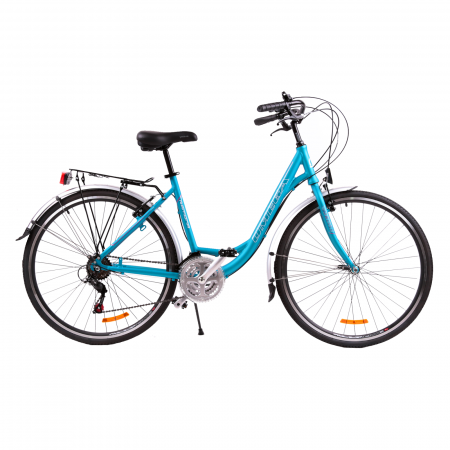 BICICLETE ORAS-TREKKING - Bicicleta Omega Ramona 26", 18 viteze, albastru