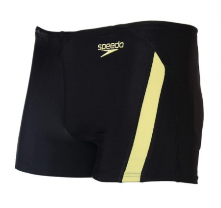 Costume de baie baieti - Boxeri inot pentru barbati Speedo Essential negru/galben