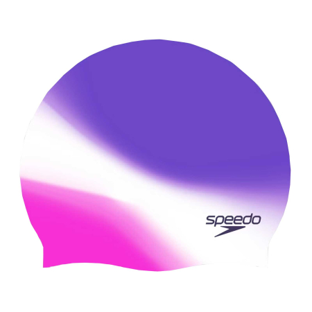 MULTISPORT - Casca inot adulti Speedo multicolor albastru/roz - silicon 100%, confortabila, protectie par clor