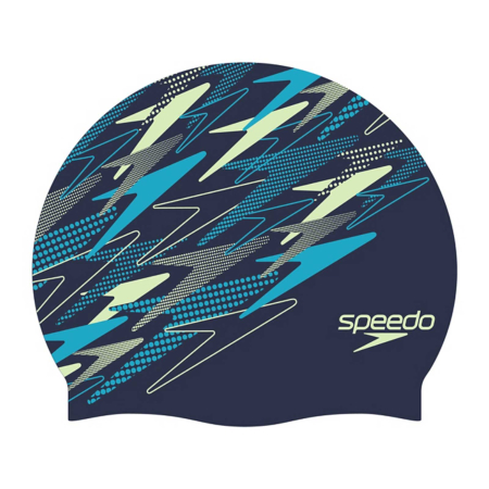 MULTISPORT - Casca inot adulti Speedo Printed negru/albastru/verde