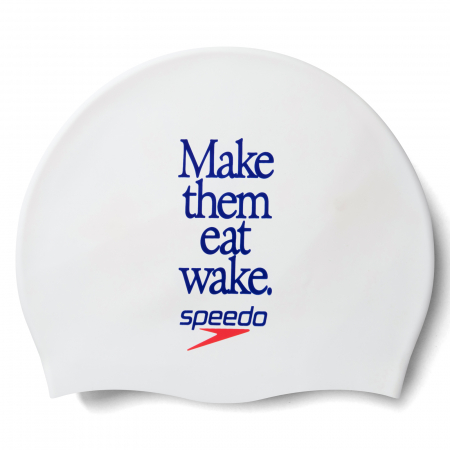 CASTI INOT - Casca inot adulti SPEEDO Slogan Print alb