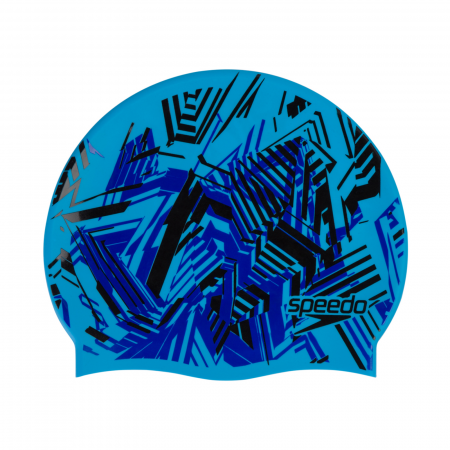CASTI INOT - Casca inot pentru copii Speedo Slogan albastru/negru