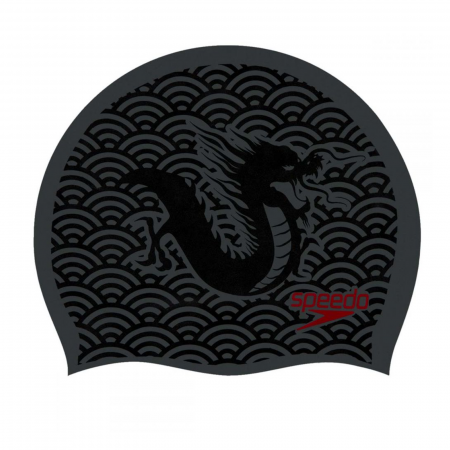 CASTI INOT - Casca inot silicon pentru copii Speedo Reversible negru/rosu