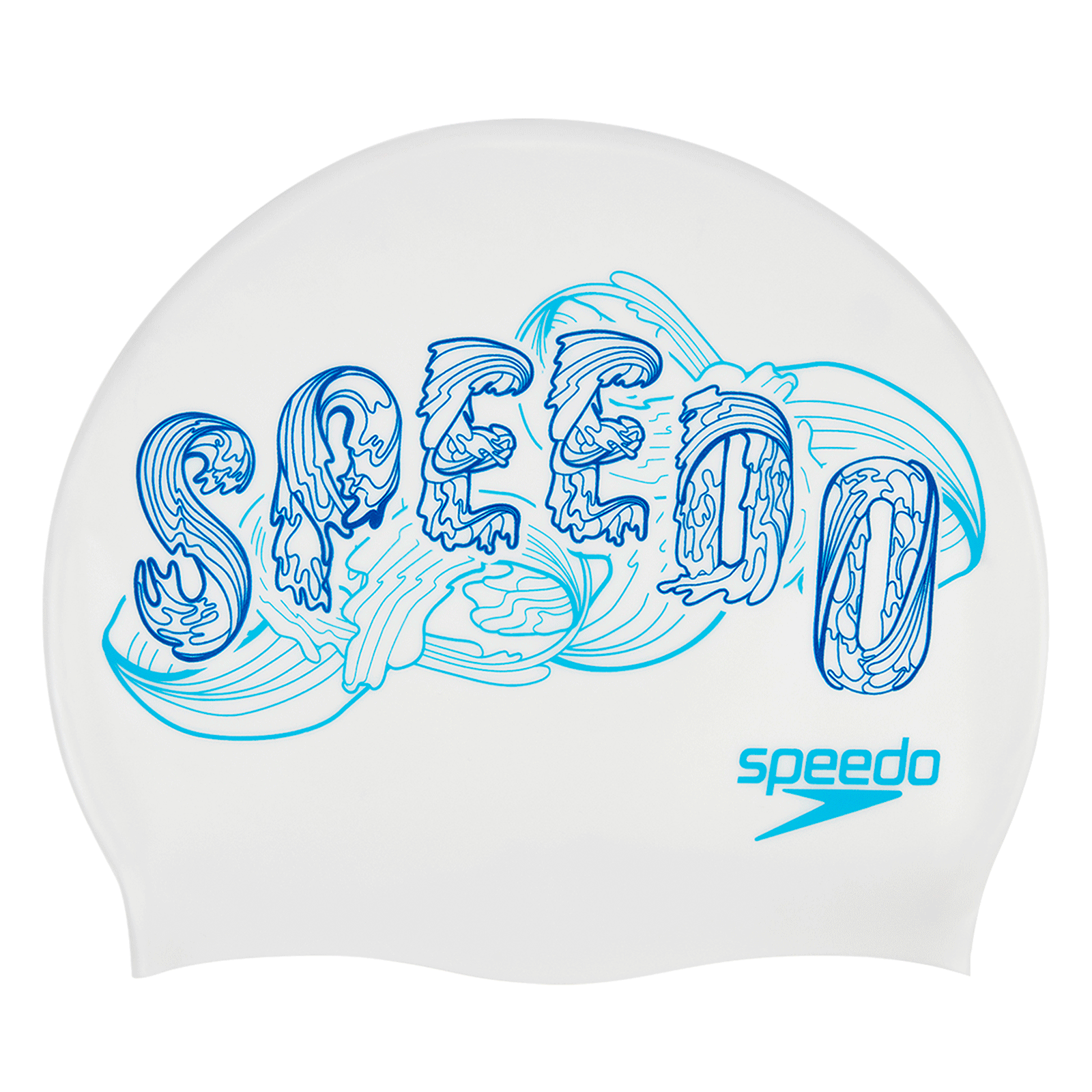 CASTI INOT - Casca unisex Speedo Slogan print alb/albastru