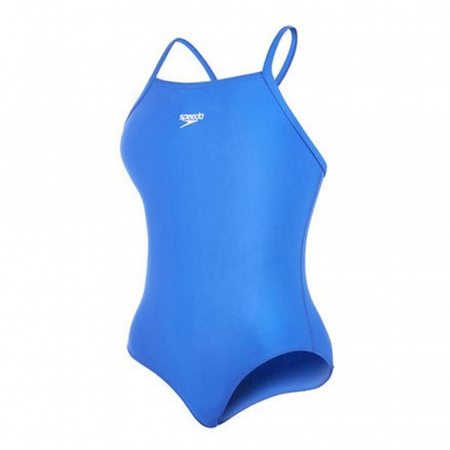 Import - Costum de baie pentru femei Speedo Solid Rippleback albastru