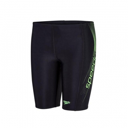 Costume de baie baieti - Costum inot baieti Speedo jammer sports Logo PNL Black