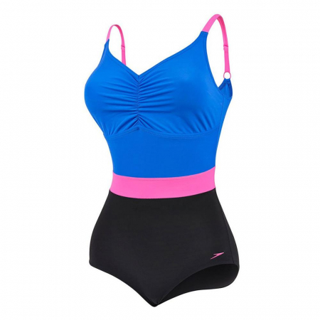 sportpartner.ro - Costum inot Speedo Sculpture Crystalshine albastru/roz/negru