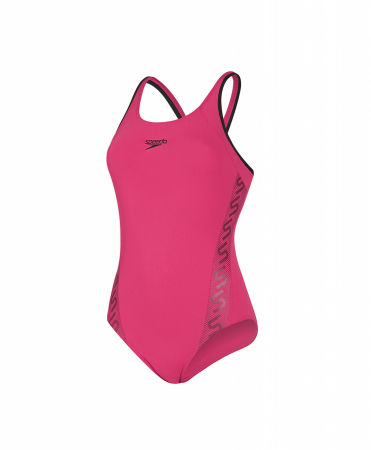 Import - Costum pentru femei Speedo monogram muscleback roz
