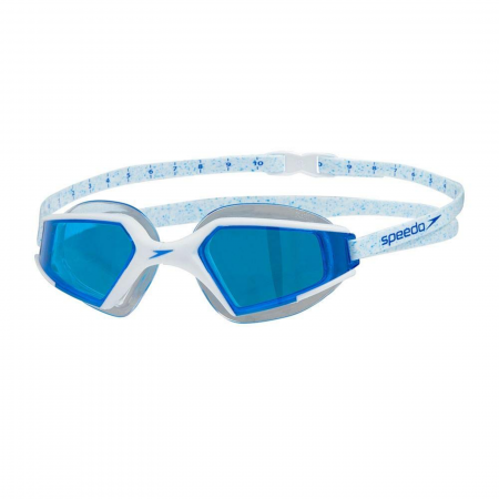 OCHELARI INOT - Ochelari de inot unisex pentru adulti Speedo AquaPulse Max Mirror V3 alb/albastru