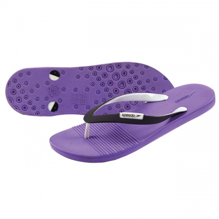 PAPUCI - Papuci femei Speedo Saturate II mov/gri