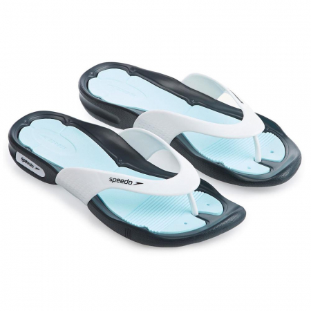 Import - Papuci Speedo femei Pool Surfer alb/albastru/gri