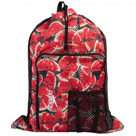 Import - Saculet de plasa pentru accesorii Speedo DeLuxe negru/rosu