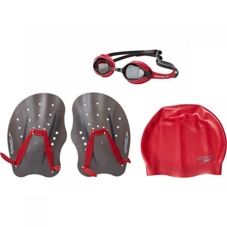 https://www.sportpartner.ro - Set inot antrenament performanta Speedo gri/rosu