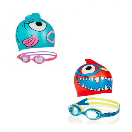 CASTI INOT - Set inot pentru copii Sea Squad Junior casca + ochelari Speedo diverse culori