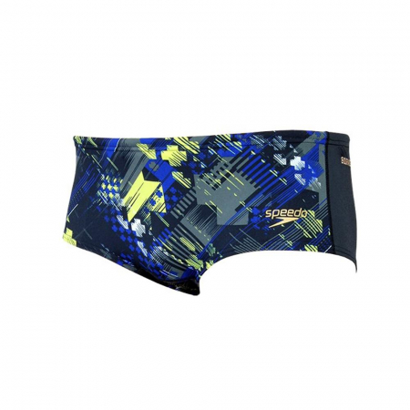 Import - Slip barbati Speedo allover 14 cm albastru