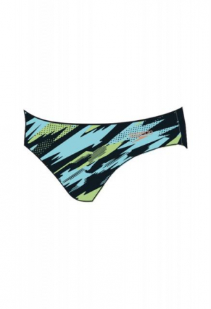 Import - Slip inot baieti Speedo Allover 6.5 negru/albastru/verde