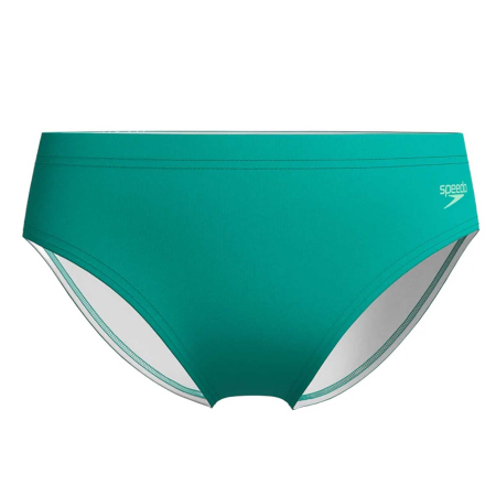 Costume de baie baieti - Slip inot copii Speedo Logo 6.5 cm BRF verde - rezistent la clor, EnduraFlex, confort si elasticitate