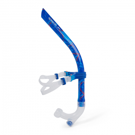 Accesorii inot - Tub de respirat sub apa Speedo Center Snorkel albastru/portocaliu