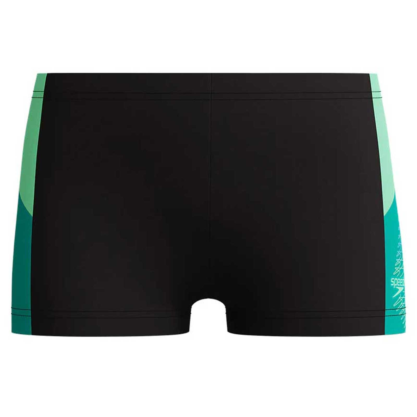 Boxeri inot baieti Speedo Dive Aquashort negru/verde - rezistenti la clor, EnduraFlex, 21 cm [1]