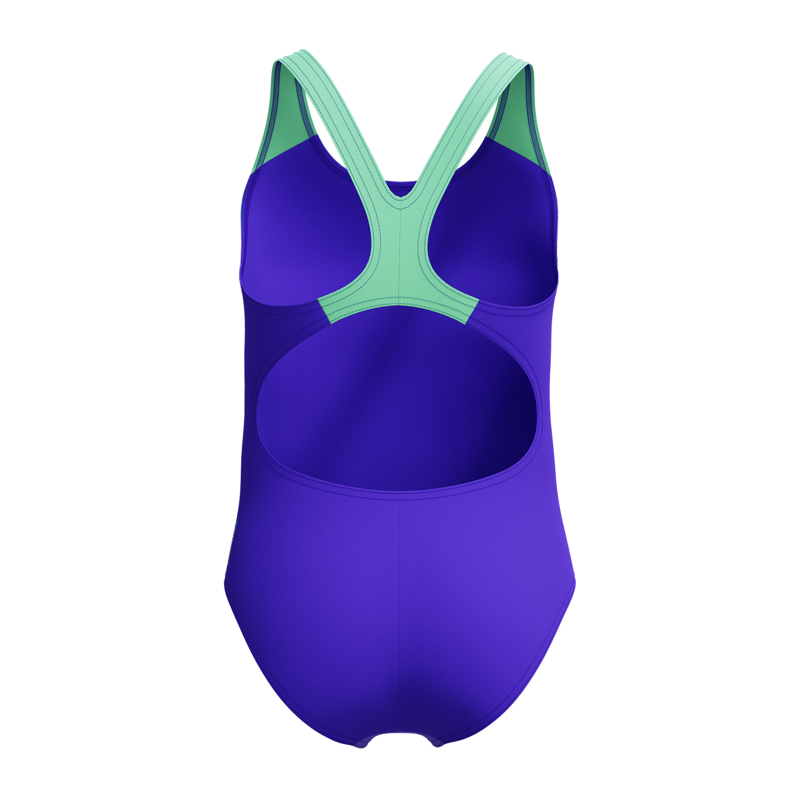 Costum inot fete Speedo Placement Splashback Digital albastru/mov [2]