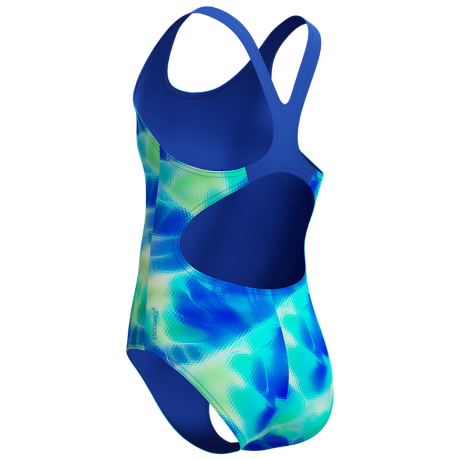 Costum inot fete Speedo Splashback Albastru/Verde- Endurance+, rezistent la clor [1]