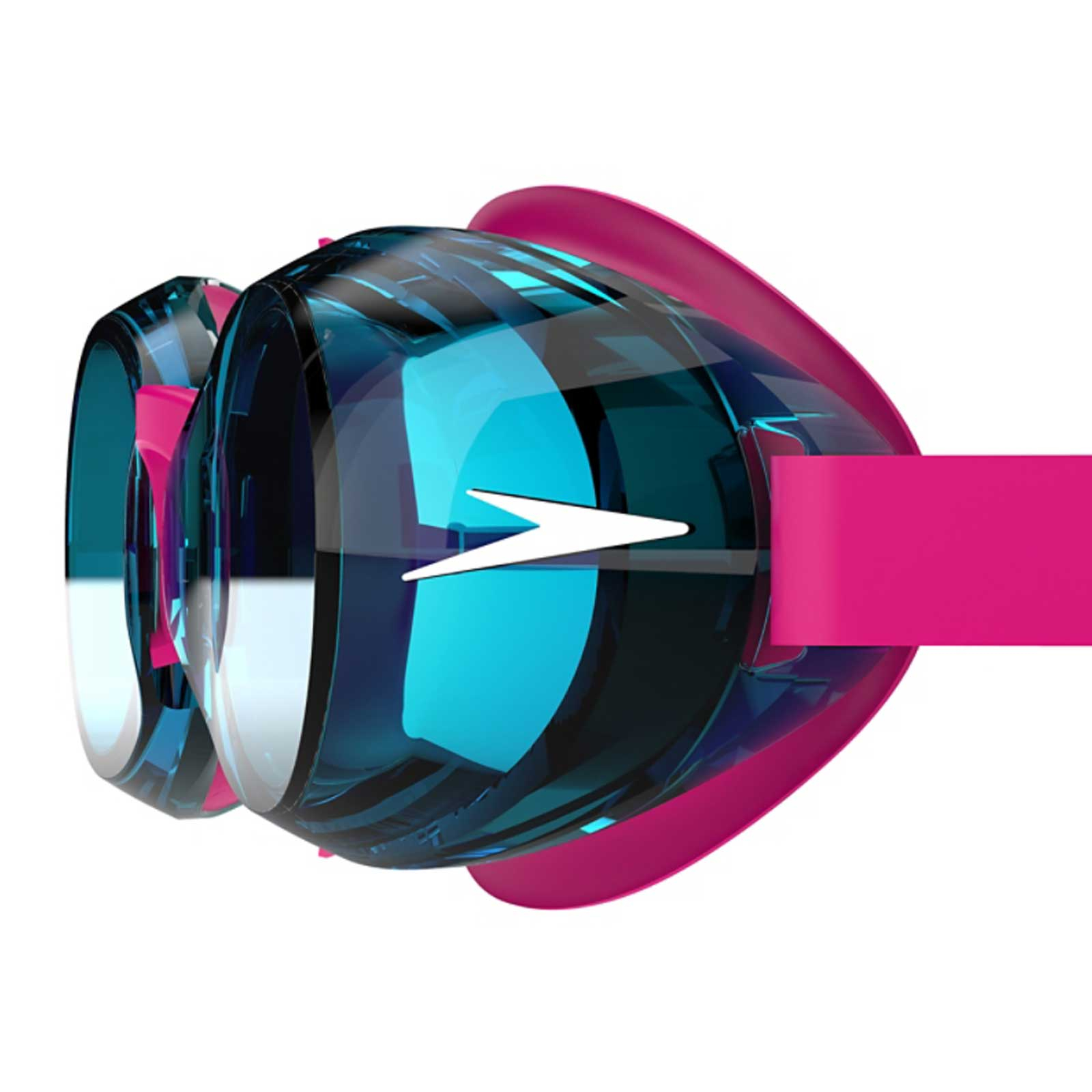 Ochelari inot copii Speedo Jet 2.0 roz/albastru - anti-fog, protectie UV, 6-14 ani [1]