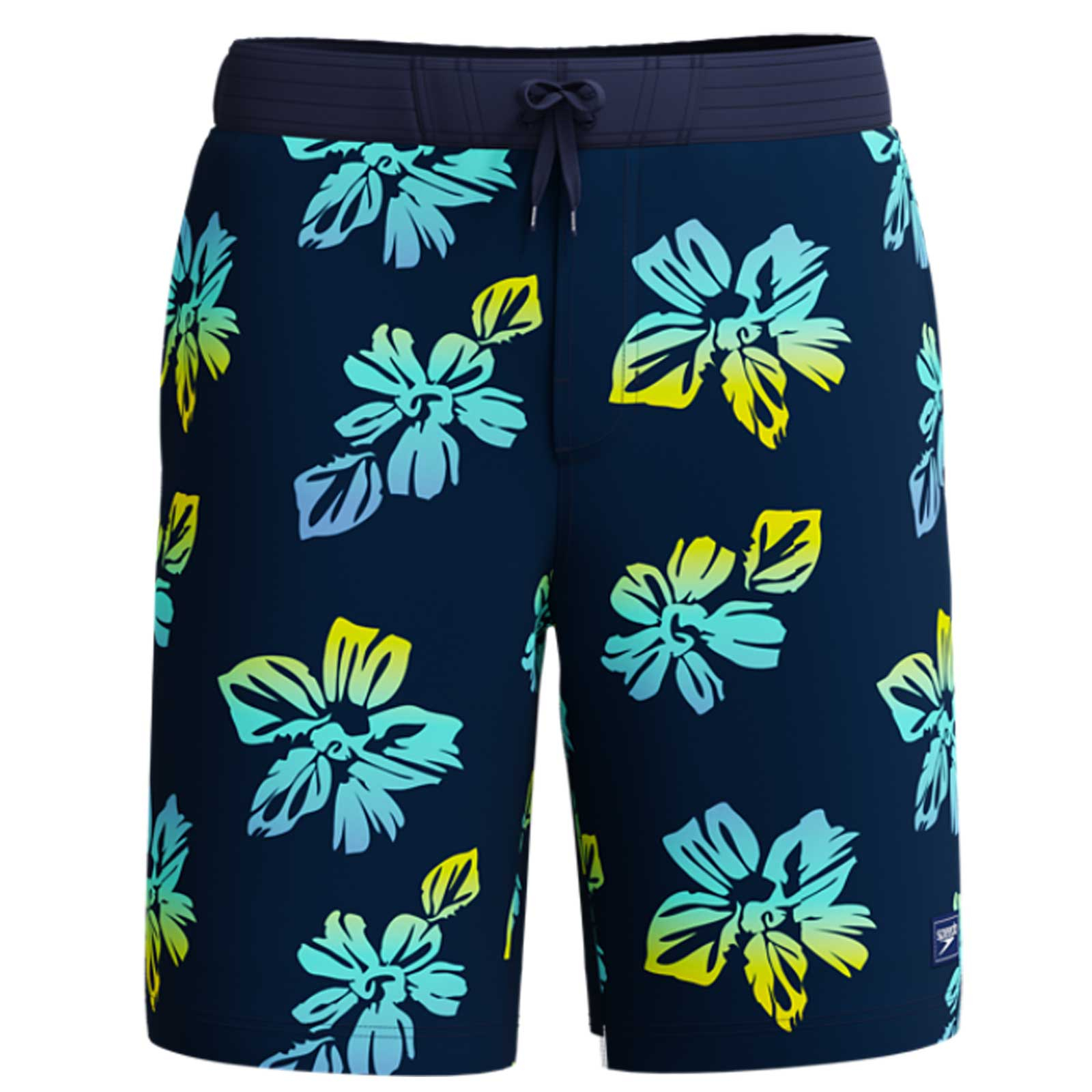 Sort inot barbati Speedo Bondi Printed 20 bleumarin/galben - uscare rapida, 4-way stretch [5]