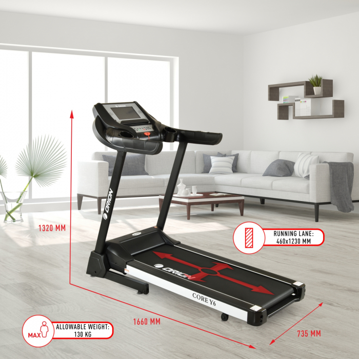 Banda de alergat electrica cu tableta Android incorporata Orion Core Y6 [4]