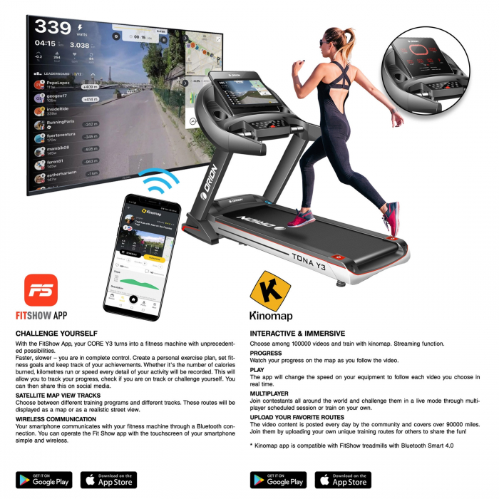 Banda de alergat electrica Orion Tona Y3 [5]