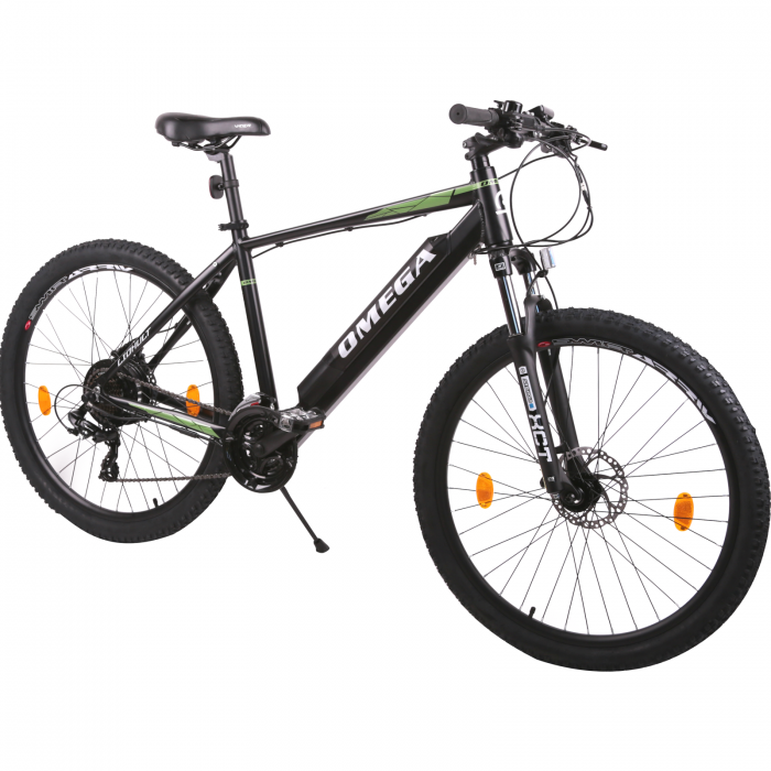 Bicicleta electrica Omega Liohult 29", negru/verde/alb [2]