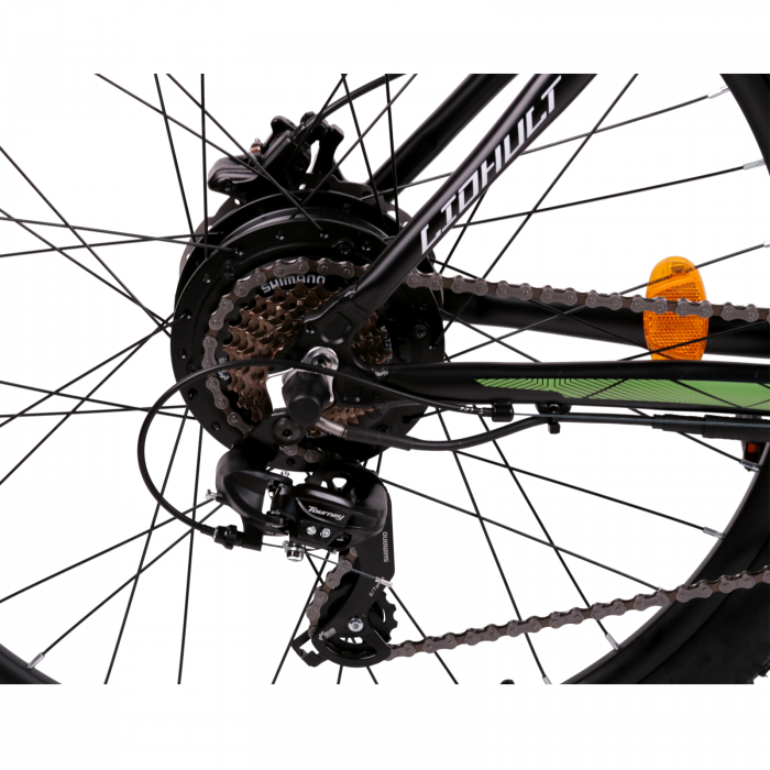 Bicicleta electrica Omega Liohult 29", negru/verde/alb [7]