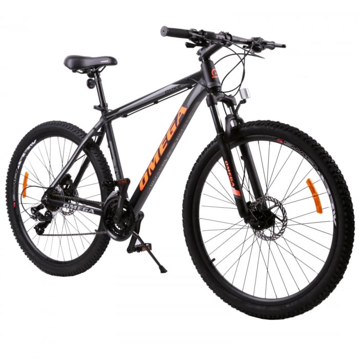 Bicicleta mountainbike Omega Duke 29", cadru 49cm, frana hidraulica pe disc, negru/portocaliu [2]