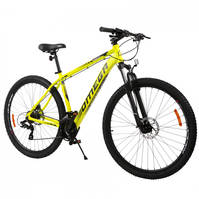Bicicleta mountainbike Omega Thomas 29", cadru 49 cm, galben/negru/alb [2]