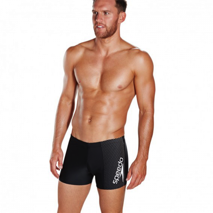 Boxeri inot barbati Speedo Gala Logo negru/alb [3]