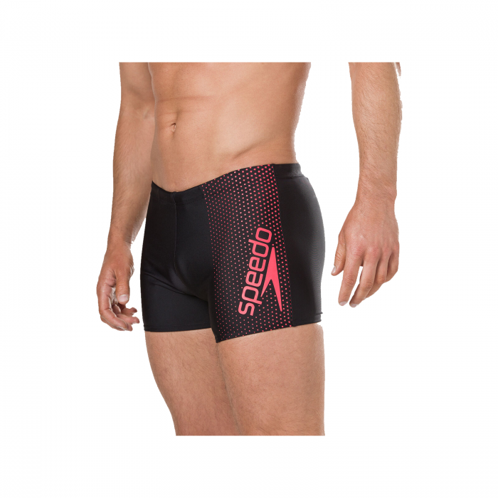 Boxeri inot barbati Speedo Gala Logo negru/rosu [2]