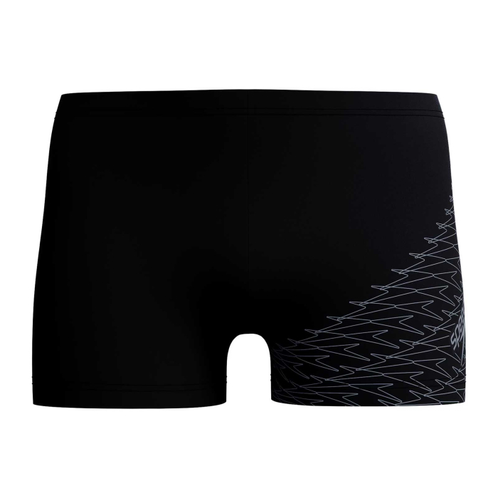 Boxeri inot barbati Speedo Medley Logo Aquashort negru – rezistenti la clor, EnduraFlex [2]