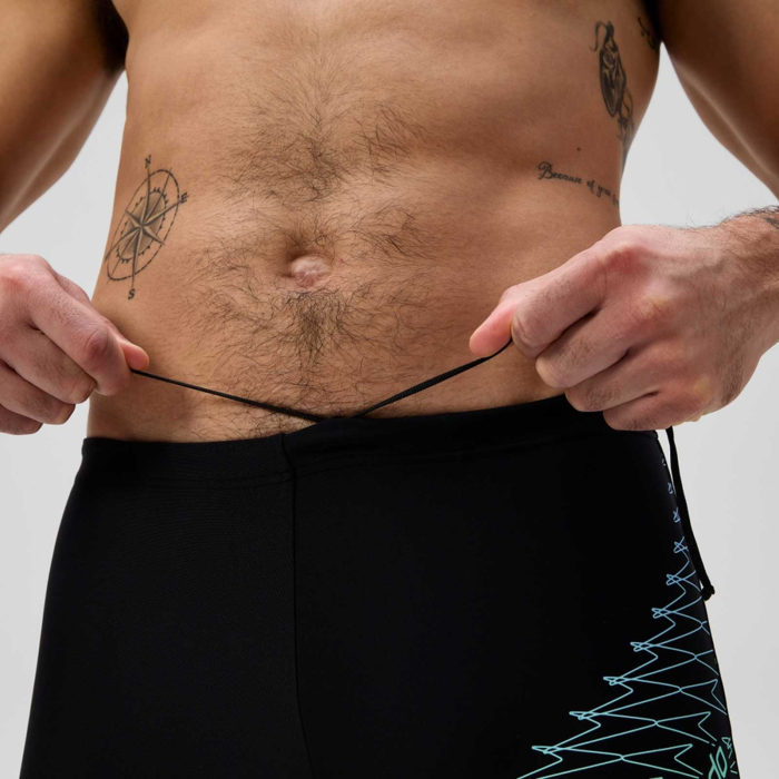 Boxeri inot barbati Speedo Medley Logo Aquashort verde– rezistenti la clor, EnduraFlex [3]