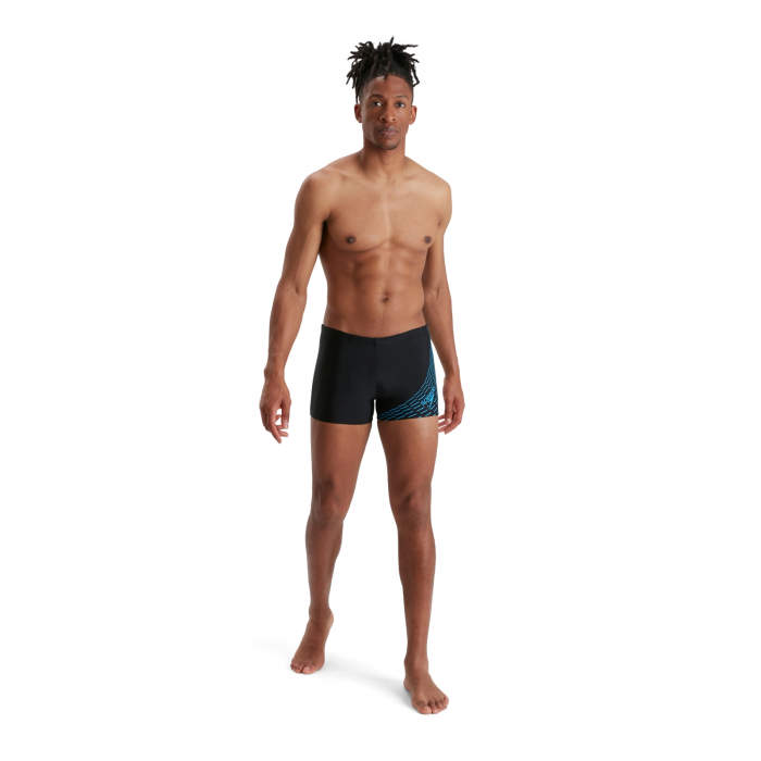Boxeri inot barbati Speedo Medley Logo negru/albastru [3]