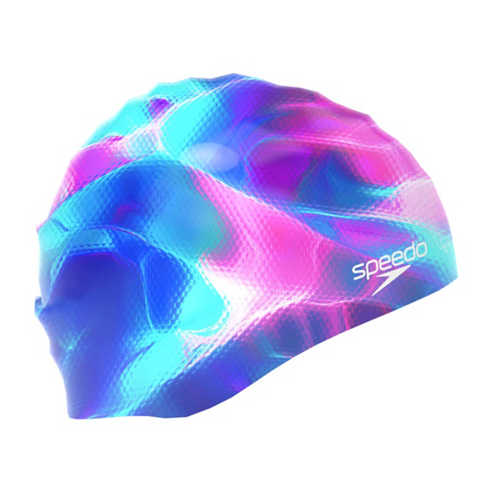 Casca inot adulti Speedo Printed mov/roz – silicon 100%, confortabila, protectie par clor [2]