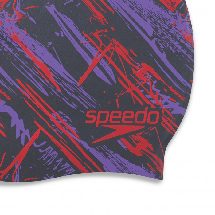 Casca inot adulti Speedo Slogan Print gri/rosu [2]