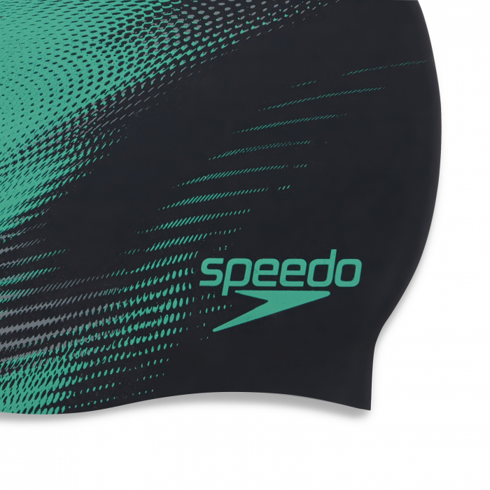 Casca inot adulti Speedo Slogan Print verde/negru [2]