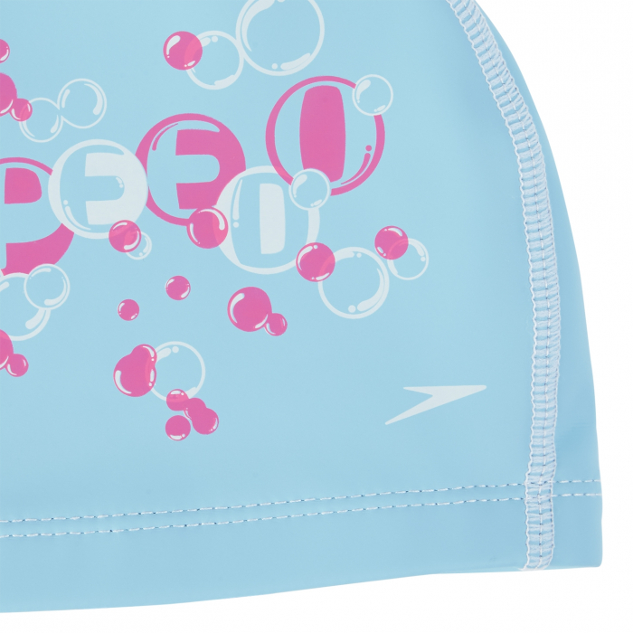 Casca inot copii Spedoo Printed Pace Cap verde/alb [2]