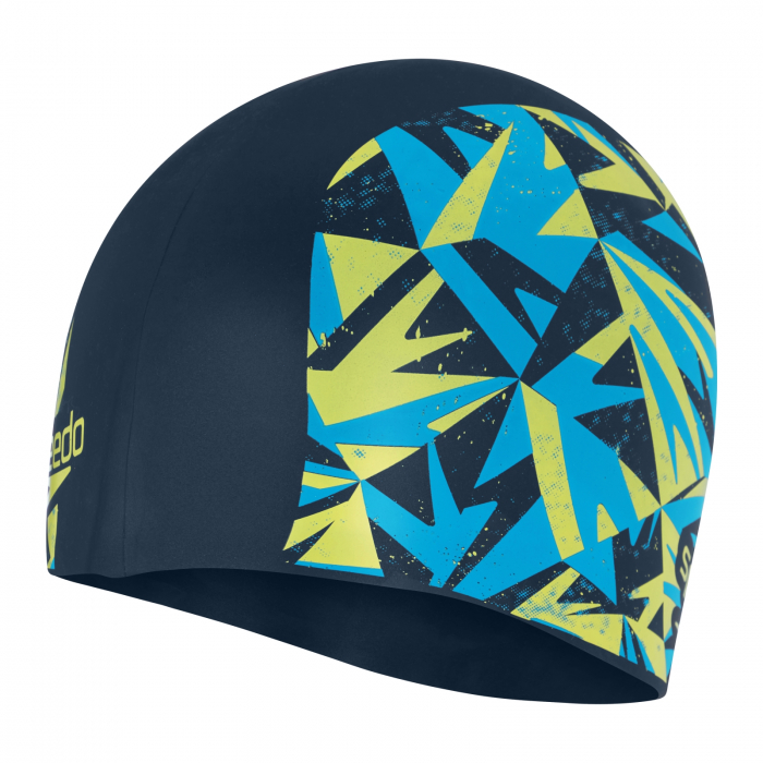 Casca inot copii Speedo HyperBoom Print albastru/verde [2]