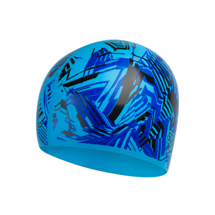 Casca inot pentru copii Speedo Slogan albastru/negru [2]