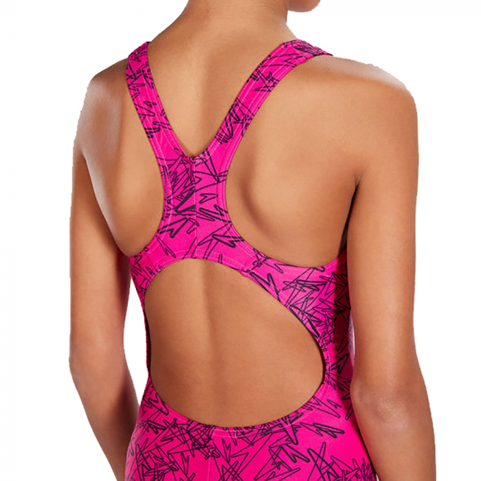 Costum de baie pentru fete Speedo Boom allover splashback rosu/negru [2]