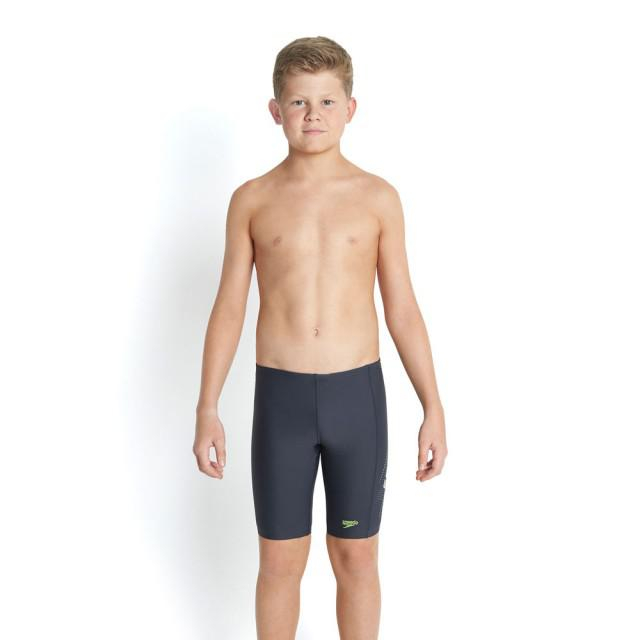 Costum inot baieti Speedo jammer sports Logo PNL verde/gri [5]