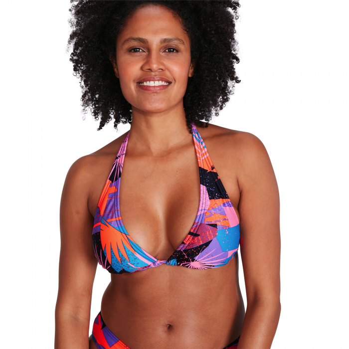 Costum inot femei Speedo Triangle bleumarin/rosu [3]